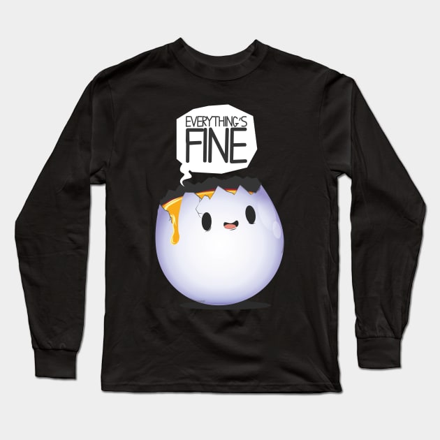 Funny Egg Long Sleeve T-Shirt by avshirtnation